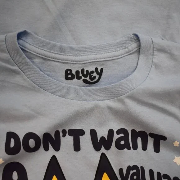 Bluey Mens I Don't Want A Life Lesson, I Just Want Ice Cream Shirt New - Picture 3 of 3